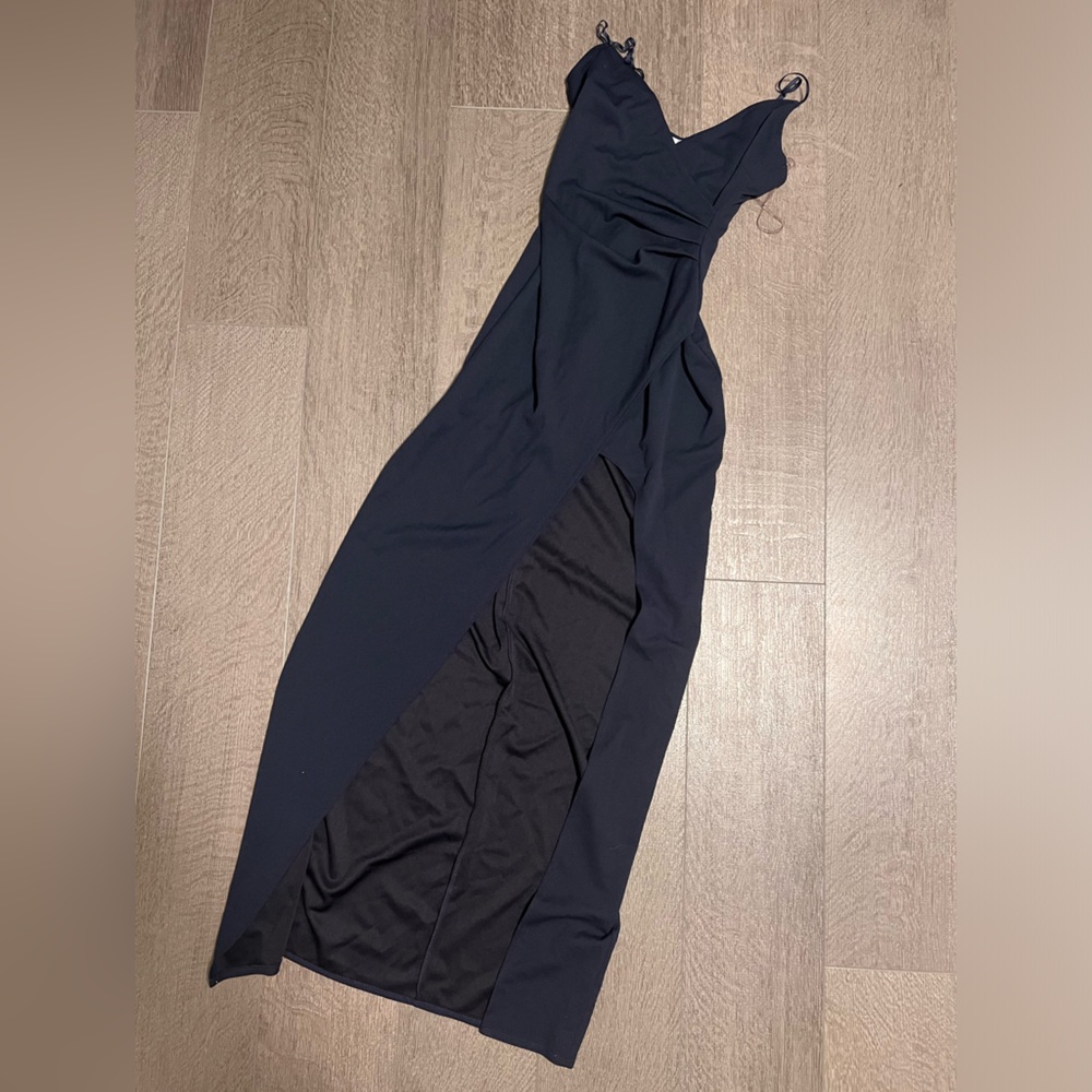 Maxi formal navy dress